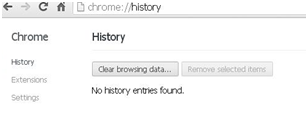 Delete Chrome History