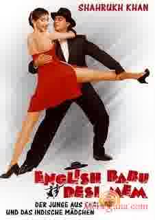 Poster of English+Babu+Desi+Mem+(1996)+-+(Hindi+Film)
