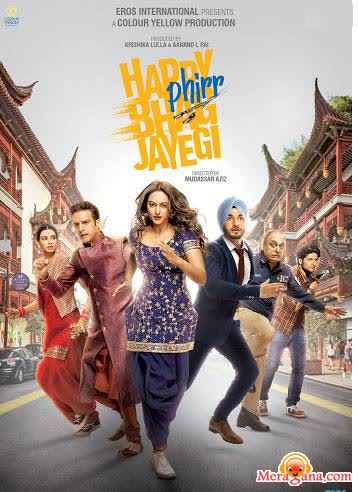 Poster of Happy+Phirr+Bhag+Jayegi+(2018)+-+(Hindi+Film)