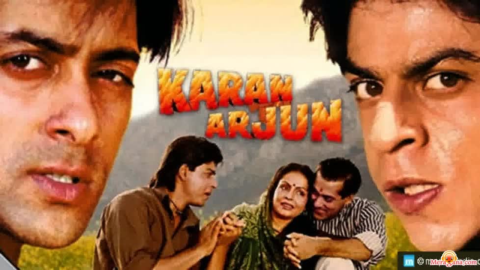 Poster of Karan+Arjun+(1995)+-+(Hindi+Film)