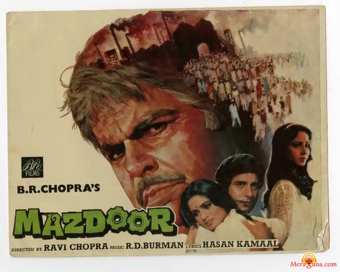 Poster of Mazdoor+(1983)+-+(Hindi+Film)
